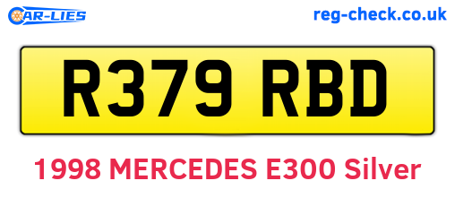 R379RBD are the vehicle registration plates.