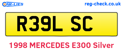 R39LSC are the vehicle registration plates.