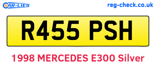 R455PSH are the vehicle registration plates.