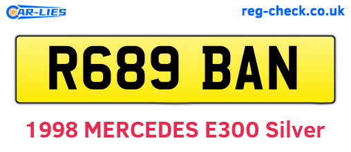 R689BAN are the vehicle registration plates.