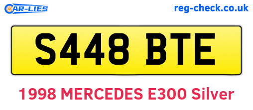 S448BTE are the vehicle registration plates.