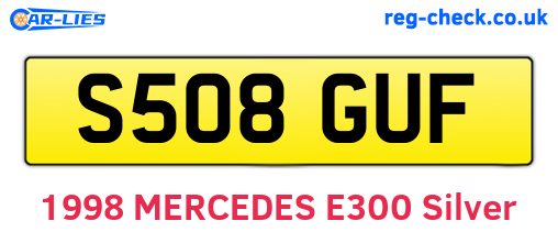 S508GUF are the vehicle registration plates.