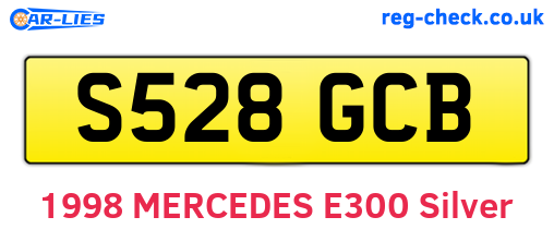 S528GCB are the vehicle registration plates.