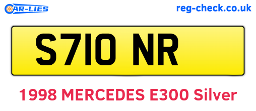 S71ONR are the vehicle registration plates.