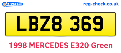 LBZ8369 are the vehicle registration plates.