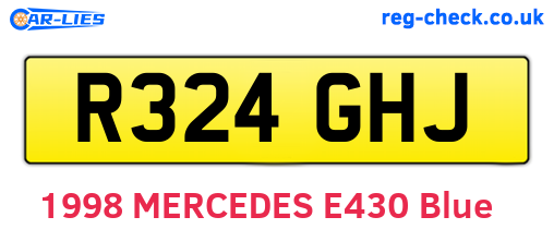 R324GHJ are the vehicle registration plates.