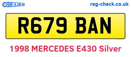 R679BAN are the vehicle registration plates.