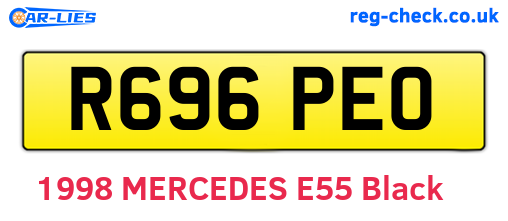 R696PEO are the vehicle registration plates.