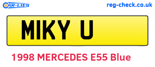 M1KYU are the vehicle registration plates.