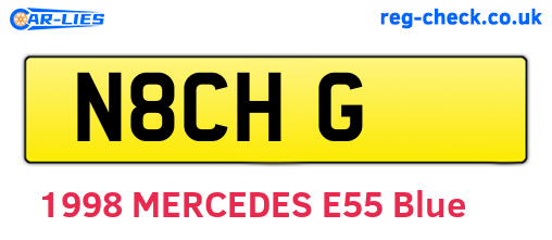 N8CHG are the vehicle registration plates.