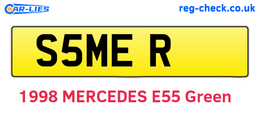S5MER are the vehicle registration plates.