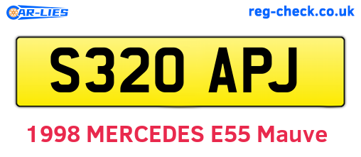 S320APJ are the vehicle registration plates.