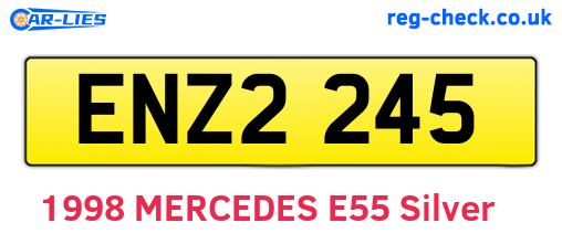ENZ2245 are the vehicle registration plates.