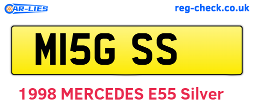 M15GSS are the vehicle registration plates.