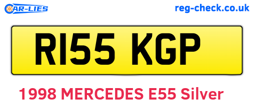 R155KGP are the vehicle registration plates.