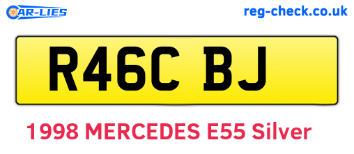 R46CBJ are the vehicle registration plates.