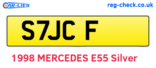 S7JCF are the vehicle registration plates.