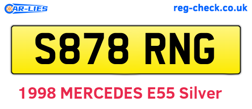 S878RNG are the vehicle registration plates.
