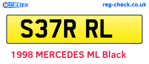 S37RRL are the vehicle registration plates.