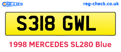 S318GWL are the vehicle registration plates.