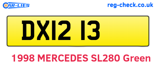 DXI213 are the vehicle registration plates.