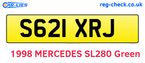S621XRJ are the vehicle registration plates.