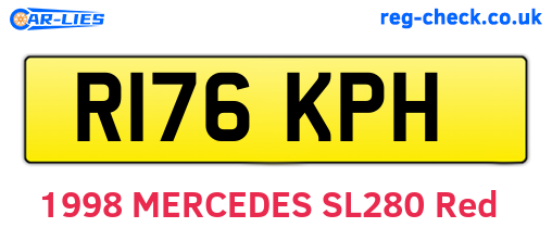R176KPH are the vehicle registration plates.