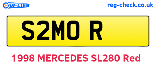 S2MOR are the vehicle registration plates.