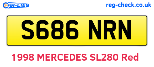S686NRN are the vehicle registration plates.