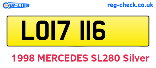 LOI7116 are the vehicle registration plates.