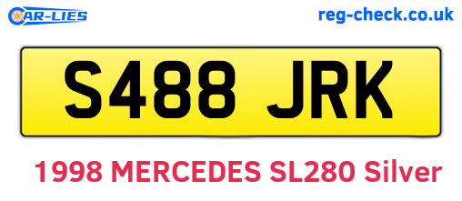 S488JRK are the vehicle registration plates.