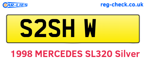 S2SHW are the vehicle registration plates.