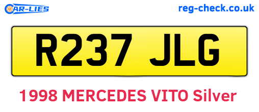 R237JLG are the vehicle registration plates.