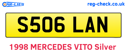 S506LAN are the vehicle registration plates.