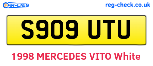S909UTU are the vehicle registration plates.