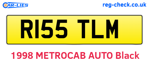 R155TLM are the vehicle registration plates.