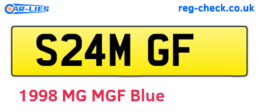 S24MGF are the vehicle registration plates.
