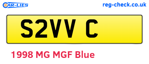 S2VVC are the vehicle registration plates.