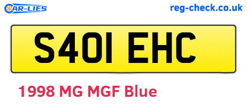S401EHC are the vehicle registration plates.