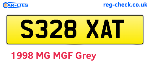 S328XAT are the vehicle registration plates.