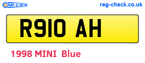 R91OAH are the vehicle registration plates.