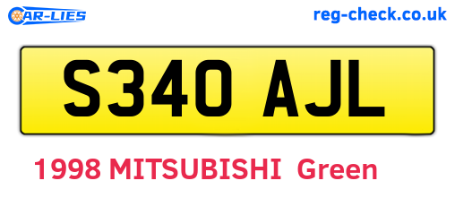 S340AJL are the vehicle registration plates.