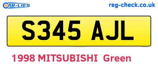S345AJL are the vehicle registration plates.