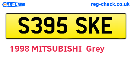 S395SKE are the vehicle registration plates.