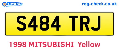 S484TRJ are the vehicle registration plates.
