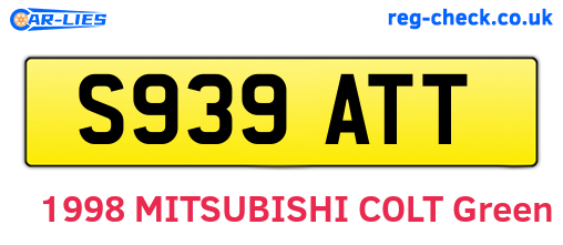 S939ATT are the vehicle registration plates.
