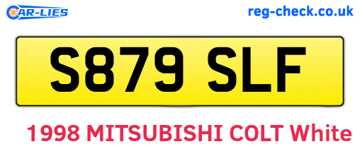 S879SLF are the vehicle registration plates.