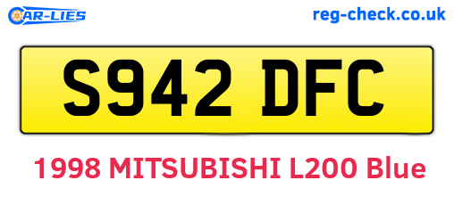 S942DFC are the vehicle registration plates.
