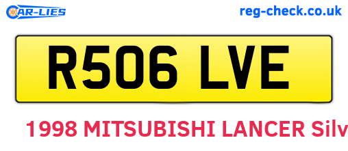 R506LVE are the vehicle registration plates.