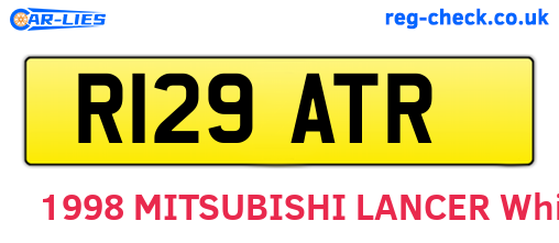 R129ATR are the vehicle registration plates.